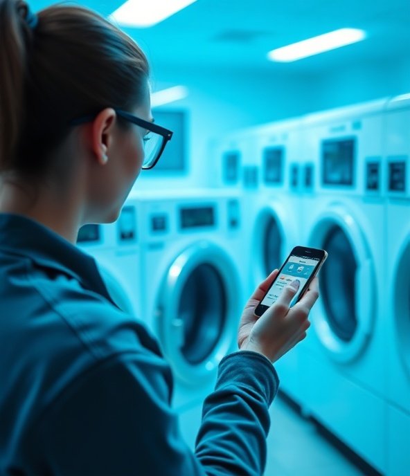 Control de lavandería desde móvil