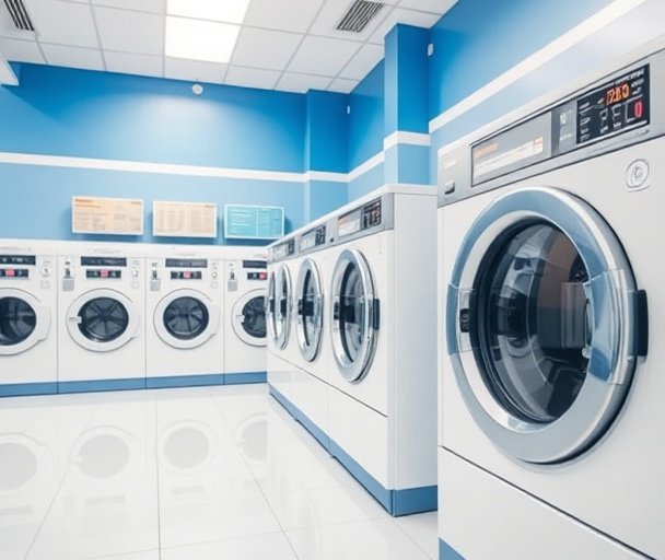 Lavandería moderna automatizada
